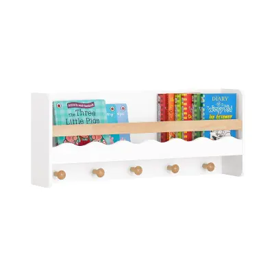 SoBuy bookcase for children  in color white in scandinavian style