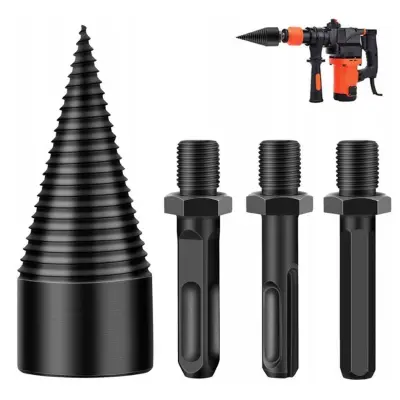 HEX SDS plus svrdlo za cijepanje drva - Svrdlo za cijepanje + M10 adapteri WOODCRACKER