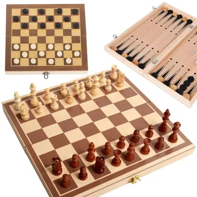 3 u 1 drvene table i dame 30x30cm drveni komadi