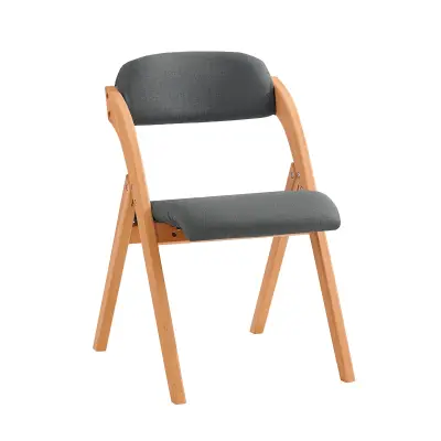 Sklopiva Barska Stolica s Uđubljenim Sjedalom i Naslonom Tamno Siva 47x60x77cm FST92-SG