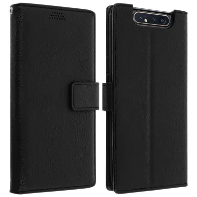 Torbica Samsung Galaxy A80 Folio novčanik Soft Touch s video podrškom, crna