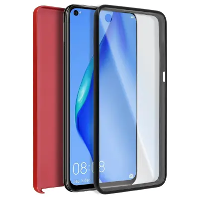 Maska Huawei P40 Lite Kruta leđa + Meka prednja Crvena