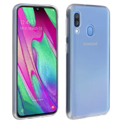 Maska Galaxy A40 Silikonski gel Protiv ogrebotina Ultra-tanka Prozirna