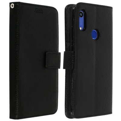 Futrola Huawei Y6 2019 / Y6S / Honor 8A Folio držač kartica video stalak crna
