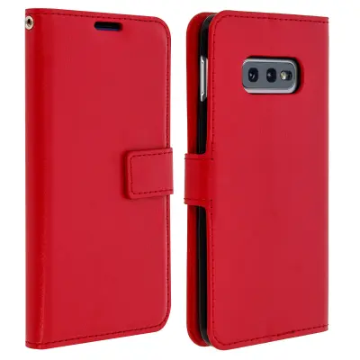 Samsung Galaxy S10e futrola, preklopna torbica, novčanik, funkcija video postolja, crvena