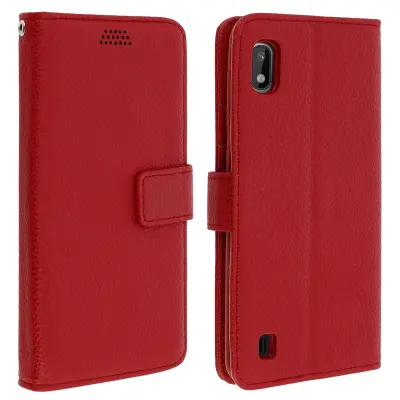 Samsung Galaxy A10 Folio torbica Soft Touch s video postoljem, crvena