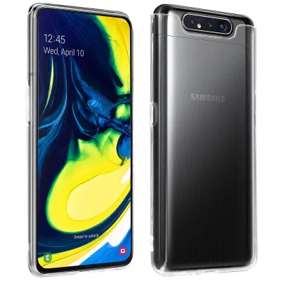 Navlaka Samsung Galaxy A80 Zaštita Silikonska Mekana Ultra-tanka Transparentna