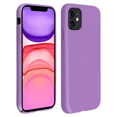 Maska iPhone 11 Silikon Polutvrda Mat Soft Touch Ljubičasta