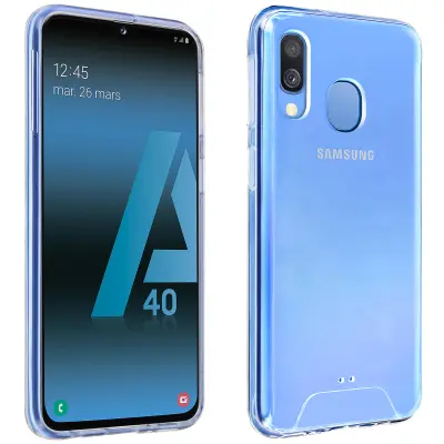 Navlaka Samsung Galaxy A40 Zaštita Kristal Bi-materijal Otporna na Udarce Transparentna