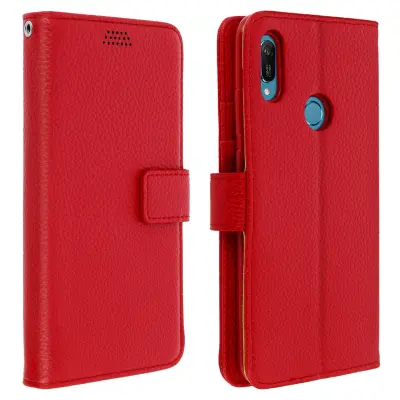 Futrola Huawei Y6 2019 / Y6S i Honor 8A držač kartica video stalak crvena