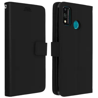 Futrola Honor 9X Lite Folio držač kartica funkcija video stalka crna