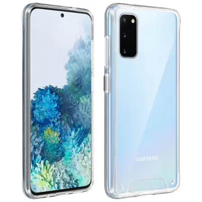 Maska Galaxy S20 Dvo-materijalna Antišok Collection Cristal Prozirna
