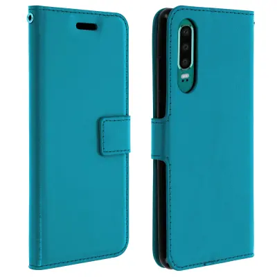 Futrola Huawei P30 Folio novčanik funkcija video stalka - plava