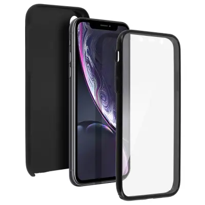 Maska Apple iPhone XR Zaštita Silikon + Polikarbonatna leđa - Crna