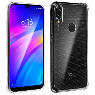 Maska za Xiaomi Redmi 7 antišok zaštita ojačani kutovi prozirna