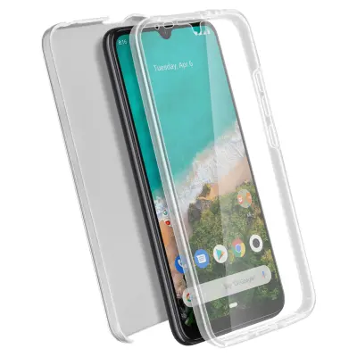 Maskica Xiaomi Mi A3 Kruta leđa Meki prednji dio prozirna