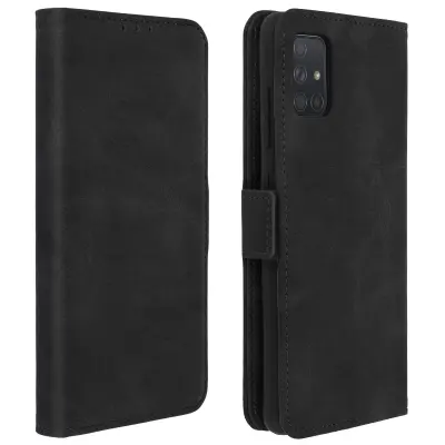 Maska Samsung Galaxy A51 Folio futrola, držač kartica, funkcija podrške, crna