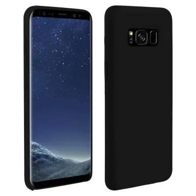 Navlaka Samsung Galaxy S8 Silikon Polu-kruta Mat Završetak Soft Touch Crna