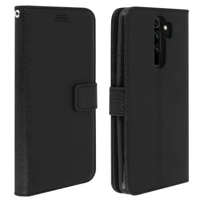Maska Xiaomi Redmi Note 8 Pro Folio torbica s držačem kartica i funkcijom video stalka crna