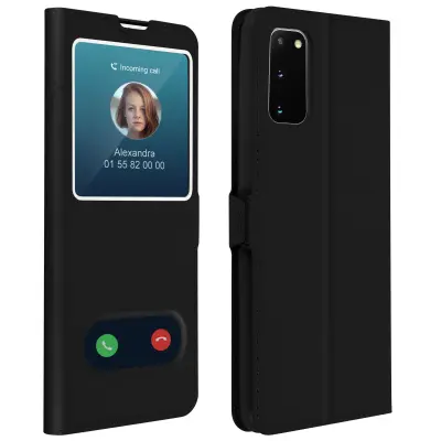 Futrola Galaxy S20 dvostruki prozor funkcija stalka - crna