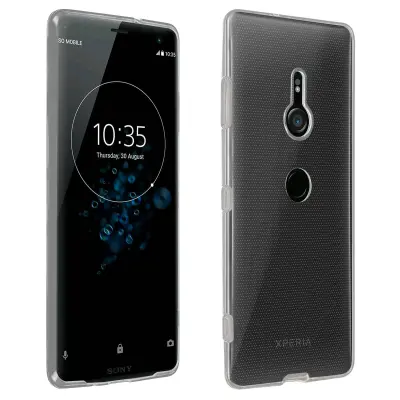Stražnja maska + Kaljeno staklo za ekran Sony Xperia XZ3 - Crni rub