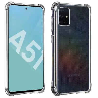 Navlaka Samsung Galaxy A51 Silikon Fleksibilan Bumper Otporan Transparentan