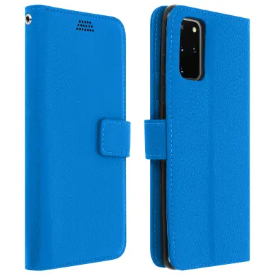 Samsung Galaxy S20 futrola, preklopna torbica, držač kartica, video postolje - plava