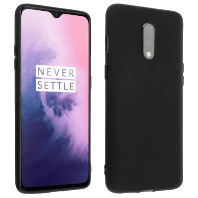 Maska Oneplus 7 meki silikonski gel ultra-tanka crna