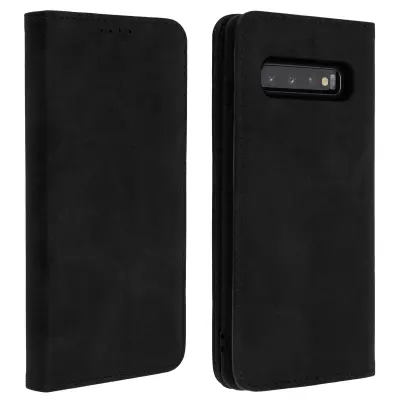 Torbica Samsung Galaxy S10 Torbica s držačem kartica i stalkom, crna