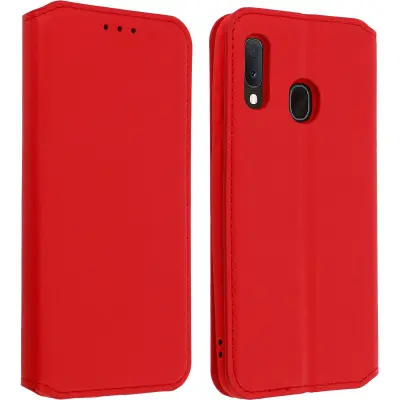 Maska Samsung Galaxy A20e Folio futrola funkcija video postolja crvena