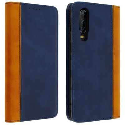 Futrola Huawei P30 novčanik pretinac za karticu video stalak tamnoplava
