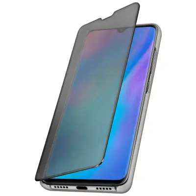 Futrola Huawei P30 Pro ogledalo prozirni preklop video stalak srebrna