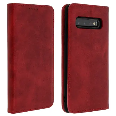 Torbica Samsung Galaxy S10 Torbica s držačem kartica i video podrškom, crvena