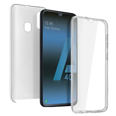 Navlaka Samsung Galaxy A40 Zaštita Stražnja Kruta Prednja Taktilna transparentna