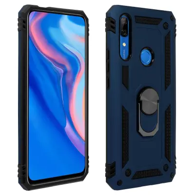 Maska Huawei P Smart Z/Y9 Prime 2019/Honor 9X Dvo-materijalna Prsten Tamnoplava
