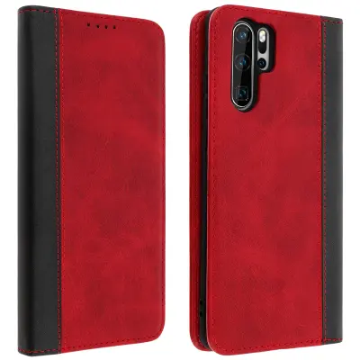 Futrola Huawei P30 Pro novčanik pretinac za karticu video stalak crvena
