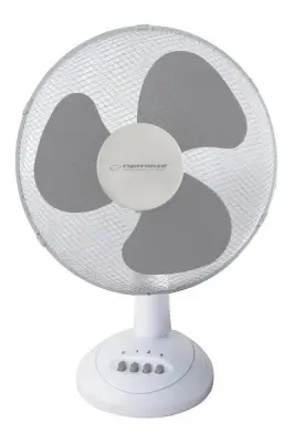 ESPERANZA CHINOOK stolni ventilator, 30 cm, 40 W, bijelo-sivi