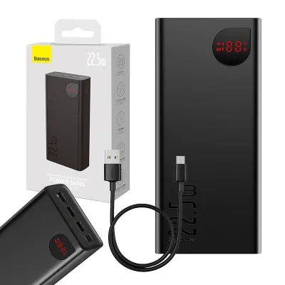 Adaman, Baseus 40000mAh 22.5W PowerBank (crna)