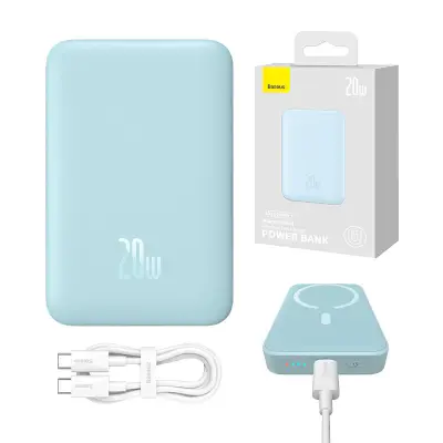 Baseus Magnetic Mini 10,000mAh 20W MagSafe power bank (plava)