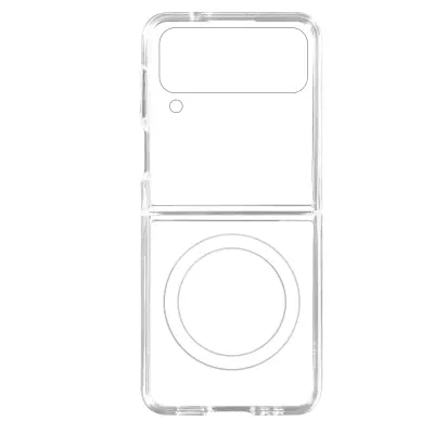 MagSafe maska za Samsung Galaxy Z Flip 4 kruta serija Crystal Mag prozirna