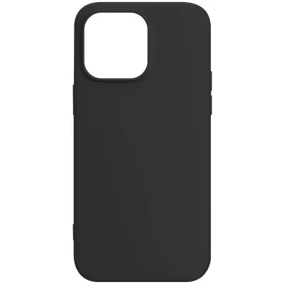Maska za iPhone 15 Pro premium silikon polutvrda mat meka završna obrada crna