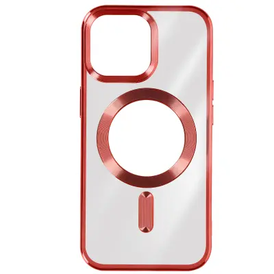Maska za iPhone 15 Pro Max kromirani silikon kompatibilna s MagSafe