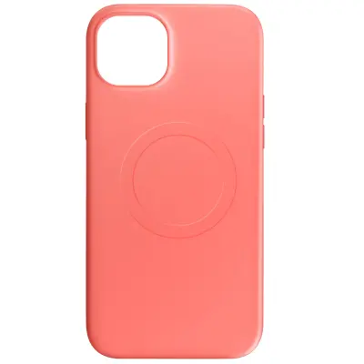Magsafe maska za iPhone 15 Plus silikon Soft-touch Mag Cover koraljno ružičasta