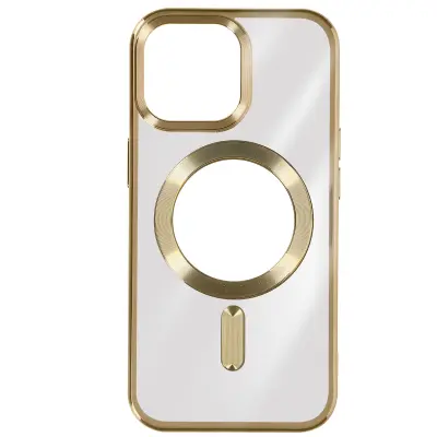 Maska za iPhone 15 Pro kromirani silikon kompatibilna s MagSafe
