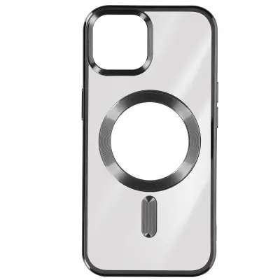 Maska za iPhone 15 kromirani silikon kompatibilna s MagSafe