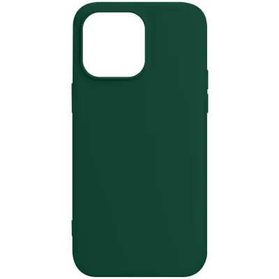 Maska za iPhone 15 Pro premium silikon polutvrda mat meka završna obrada zelena