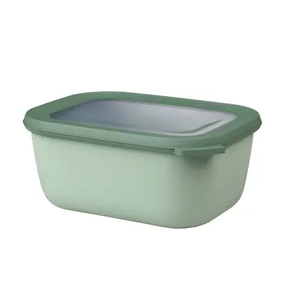 Cirqula posuda za pohranu 1,5 l / pravokutna / zelena / PP, TPE plastika