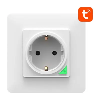 Pametna WiFi zidna utičnica 16A TUYA bijela Alexa Google Assistant