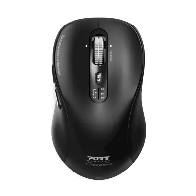 Port miš EXPERT WL+BT, punjivi USB-C, crni