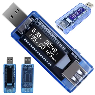 Digitalni LCD tester USB utičnica 3.0 4u1